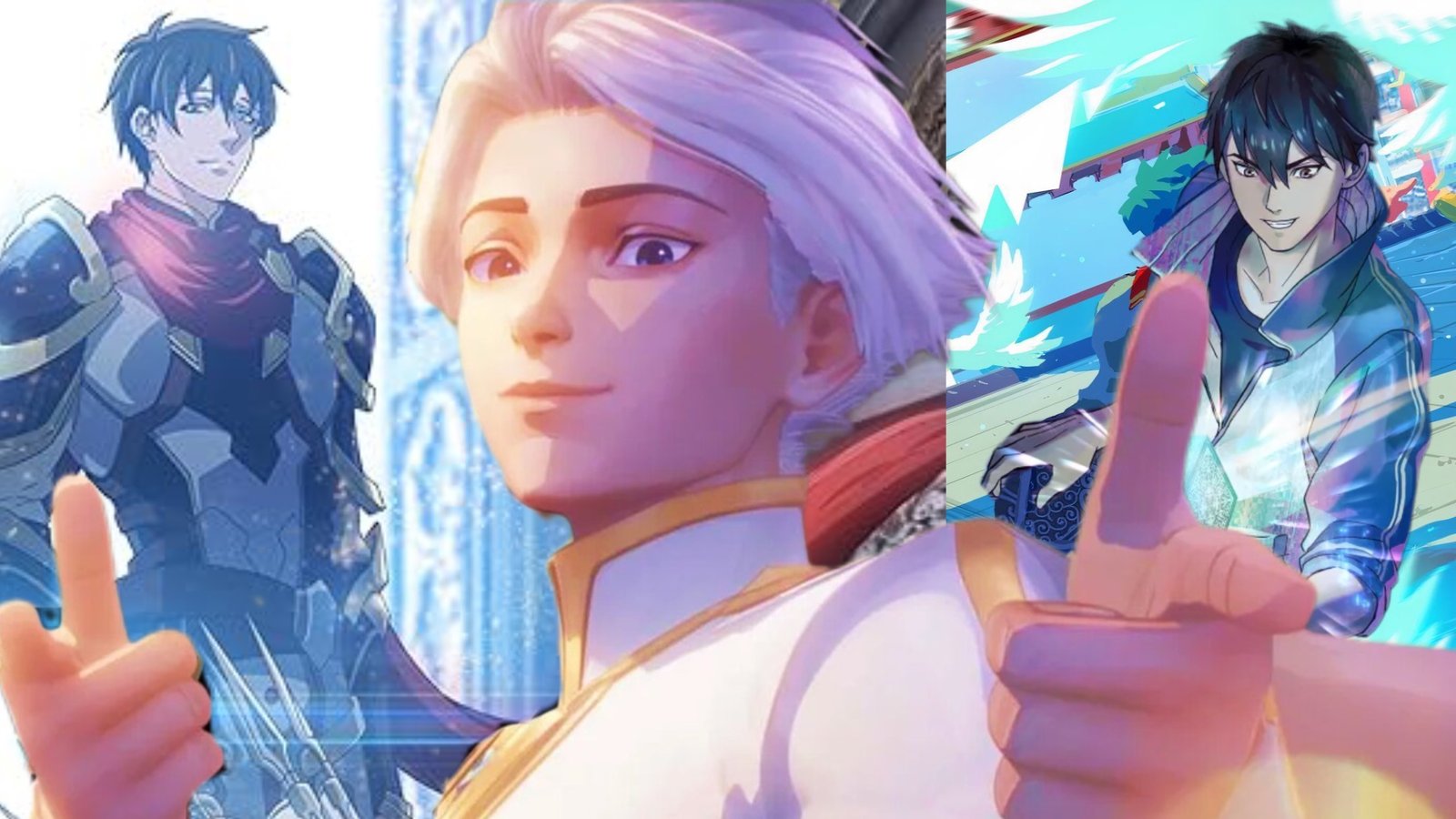 The image shows Chinese anime: The King's Avatar, To Be A Hero and Super Cube
